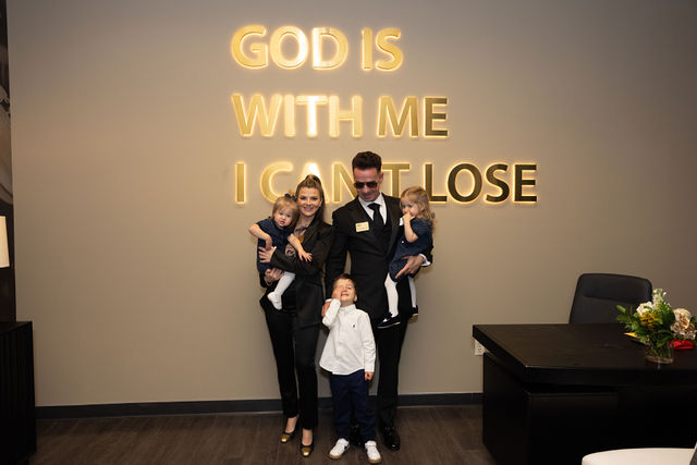 The Sorrentino family at The Archangel Centers grand opening