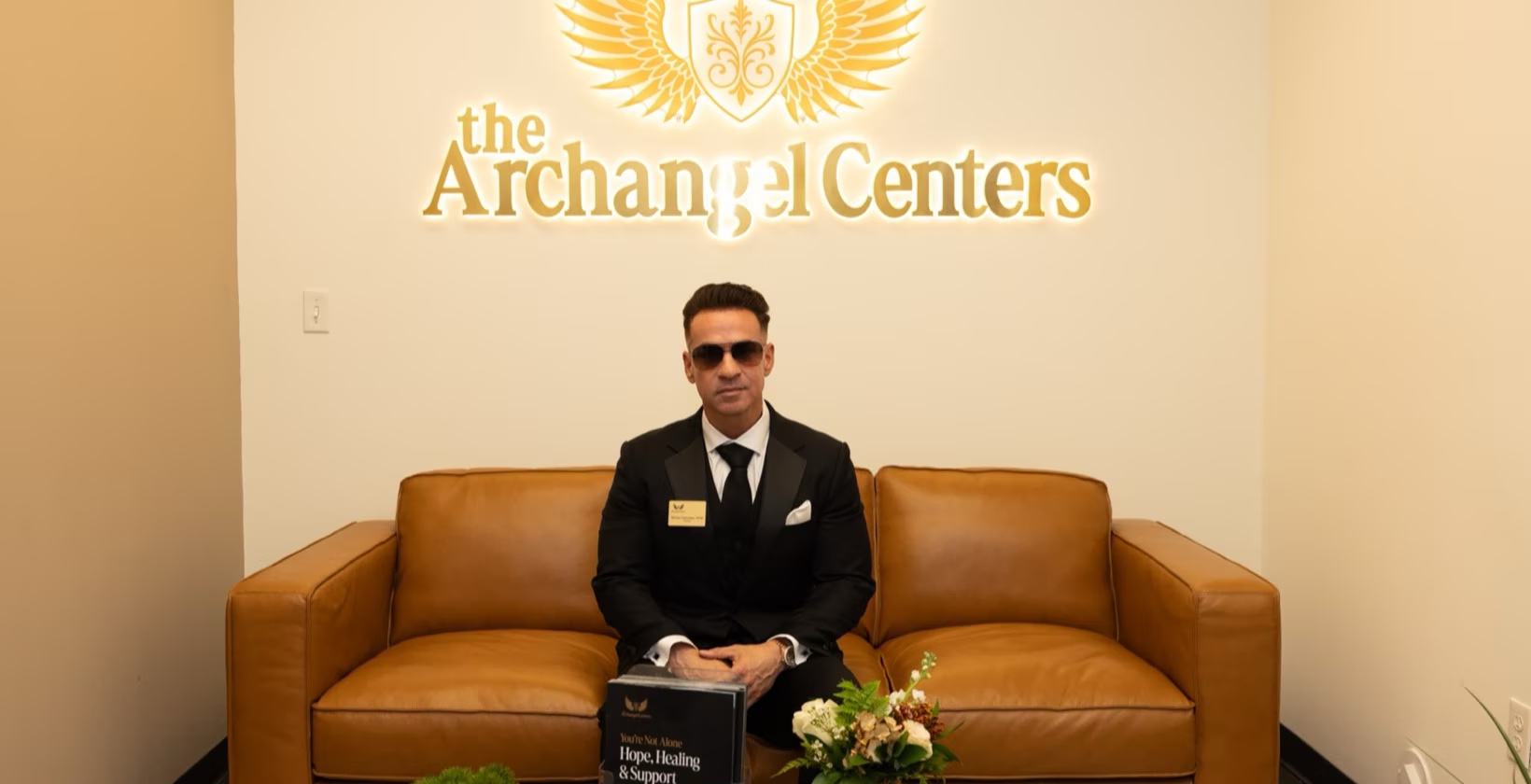 Mike Sorrentino in the Archangel Centers lobby