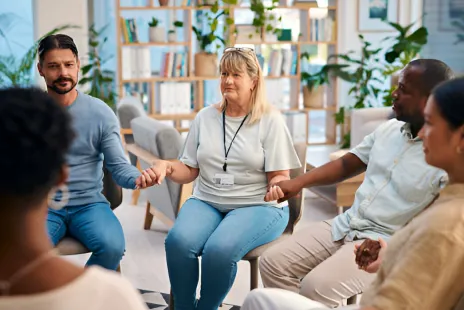 Post opiate treatment aftercare meetings