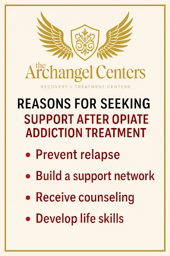 Reasons for seeking support and benefits of support from opiate treatment